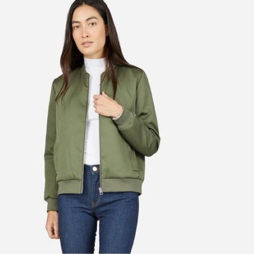 Old Navy Green Bomber Jacket Classic Style